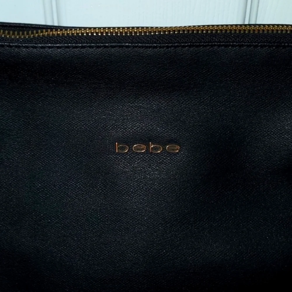 BEBE Black Hobo Crossbody Purse Bag